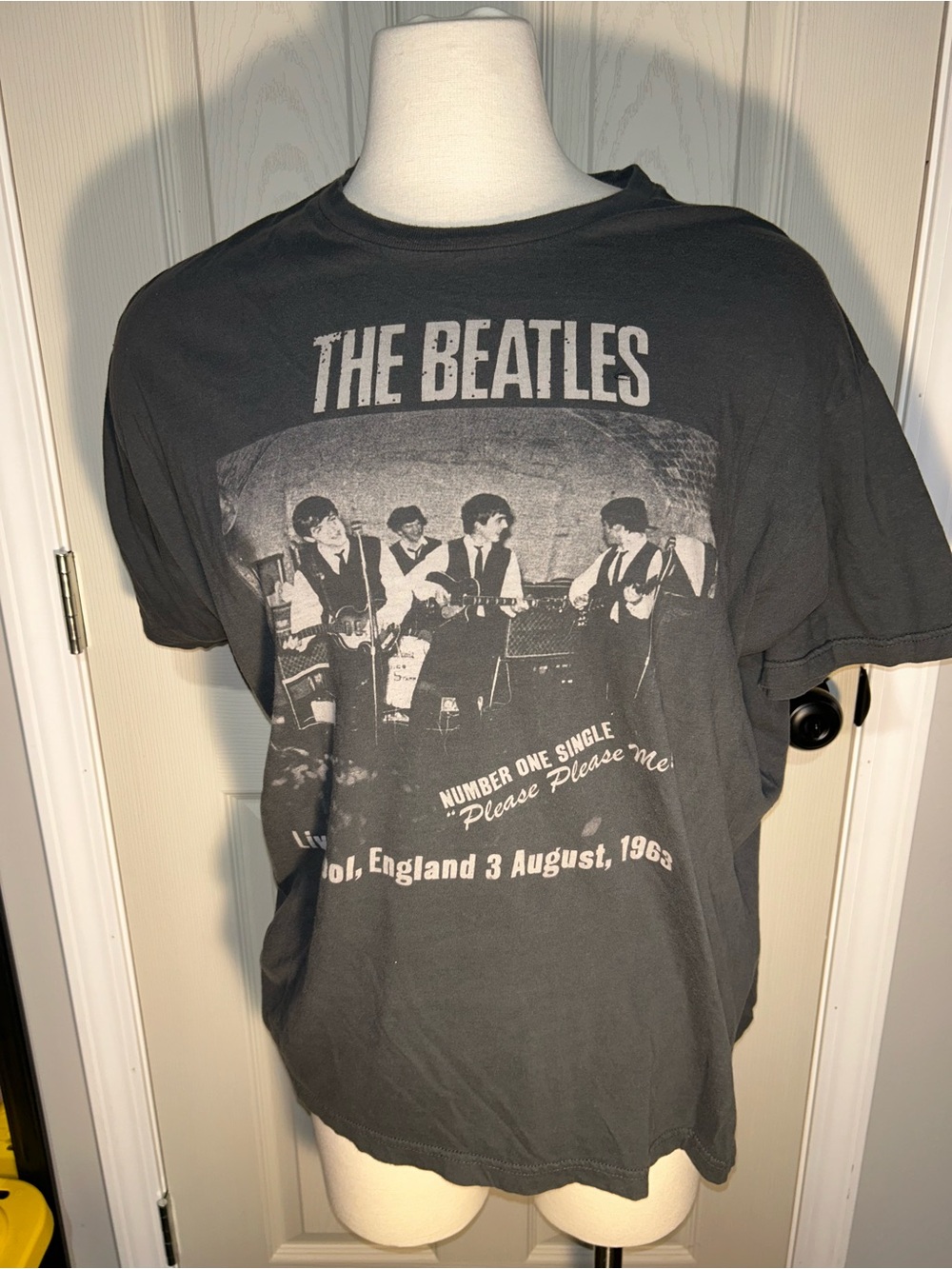 The Beatles Black & White Concert Photo Graphic Tee